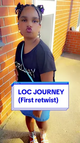 My daughter started her “loc journey” last month. I did her retwist. She’s so pretty regardless #locjourney #starterlocs #retwist #fyp