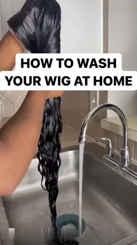 How to wash your wig at home✨✨✨ #celiehair #celiehairwig #howtowashyourhair #hairtip #hairtutorail #fyp 