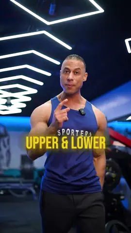 تمرين upper and lower  #workout #Fitness #sports #bodybuilding #foryoupage #fypシ #haitham_salama0 