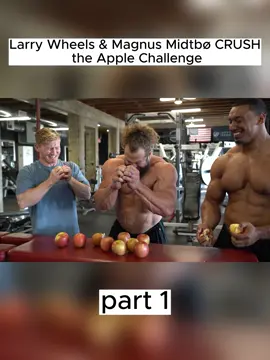 Larry Wheels & Magnus Midtbø CRUSH the Apple Challenge. PART1#fyp#magnusmidtbø#Fitness