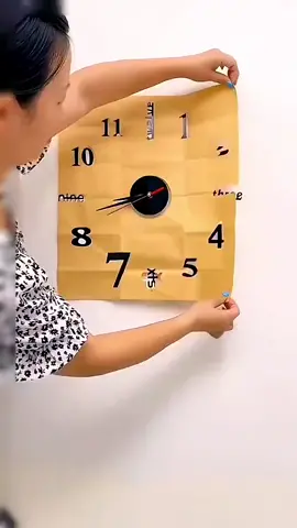 3D wall clock stickers DIY wall Decoration for living room Bed room  Easy to Assemble silint watch #fyp #fypシ゚viral #wallcock#walldecoration #tiktokaffilate #fypspotted #clickyellowbasket 