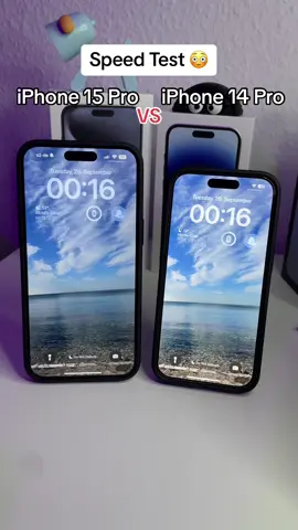 iPhone 15 Pro Max VS iPhone 14 Pro Speed Test 😳 #apple #iphonetricks #newiphone #iphone15 #iphone15pro #iphone15promax #iphone14 #speedtest #itricksmark #fyp #a17pro 