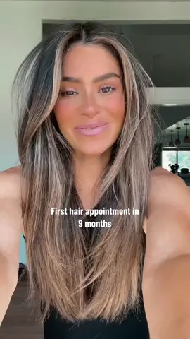 I let my hair breathe for 9 months #hairtok #fallhair #brunette 