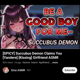Yandere ASMR of the day (Go show Ema ASMR on YouTube some love everyone!) #yandere #asmr #fyp #pluh🗣️🗣️🗣️🔥🔥🔥 #pluh #viral #depression #lonely #relateable #literallyme #ryangosling #cantthugitoutanymore #real #guessthatsit #unloveable #sad #imanobody #ineedhelp #iwillneverbeloved #ineedtherapy #iwillneverhaveagirlfriend #thankyousaddestasmrenjoyer 