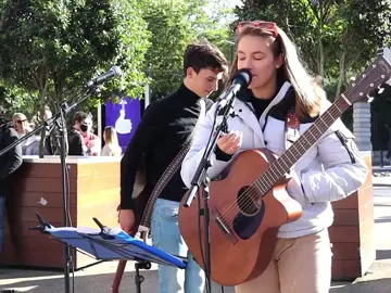 HIS REACTION WHEN I SING | Shallow - Lady Gaga | Allie Sherlock & Cuan Durkin Cover #streetsinging  #AllieSherlock  #cover  #singer  #fyp  #viral?  #viralvideo