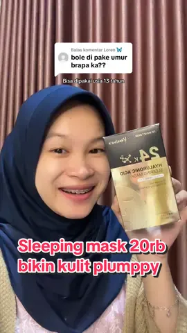 Membalas @Loren 🦋 definisi kulit sehat glowing ga perlu mahal 😍 #sleepingmask 