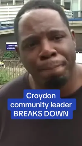A community leader in Croydon broke down over the killing of a 15-year-old girl. He had to be consoled by the journalist interviewing him 💔 #heartbreaking #croydon #croydonstabbing #crime #brakedown #grief #attacked #news #breaking #fyp #tragic #sad #southlondon #london #londoncrime #londonstabbings #eliyannaandam
