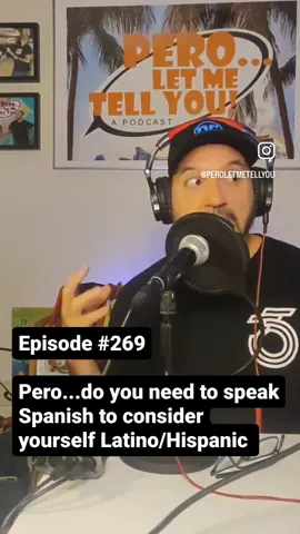Do you need to speak Spanish to consider yourself Latino/Hispanic? That & more in our latest ep (links in bio to podcast platforms) #hispanic #spanish #english #spanish #latino #latinx #miami #hispanicheritagemonth 