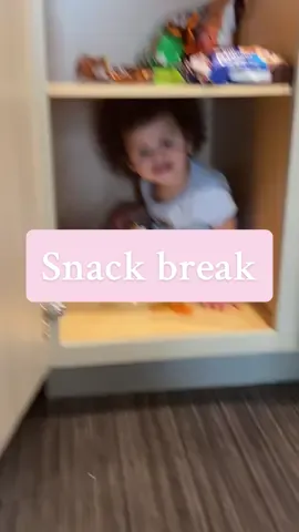 Out of all places she can sit at she chooses the pantry 🤣 #pantry #pantryorganization #kidsoftiktok #kidsbelike #fypage #foryoupage #fyp
