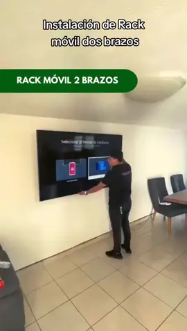 nuestro técnico finalizando la instalación ✨ #tv #racks #instalacion #limaycallao 
