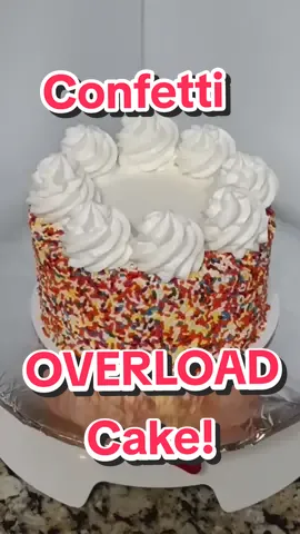 Make this Confetti OVERLOAD Cake with me!🍰🎉🎉💖! 😂! Yes! I know it's called, 