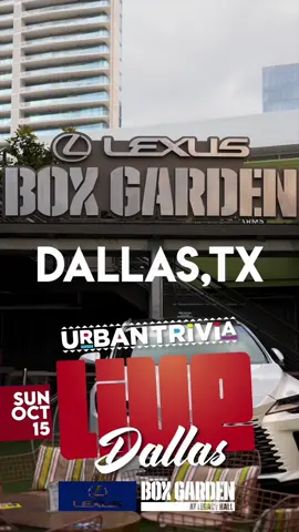 Dallas Texas we byke! Sunday October 15th 5-9p get your tix now urbantriviaexperience.com or hit the link in our bio. #fyp #UrbanTrivia #foryou #trivia #thingstodoindallas 