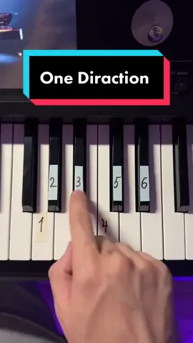 One Direction🤍 #onediraction #pianokoba #keystutorials #easytutorial 