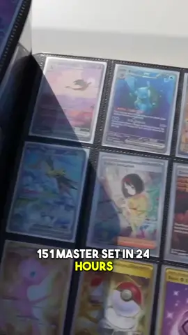 Completing the Pokémon 151 set in 24 hours! Join in on the Pokémon 151 Master Set auction only on Whatnot: https://whatnot.com/invite/mystic7?app=web&sharing_channel=copyLink  #pokemon #pokemontcg #pokemoncards #tcg #pikachu #charizard #boosterbox #cards
