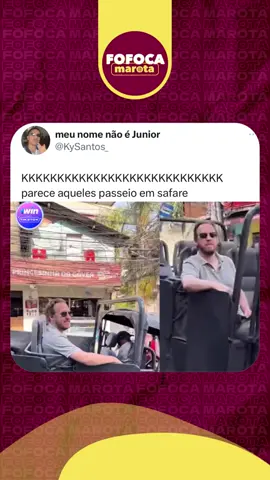 O Gringo na Favela da Rocinha passeando como se tivesse em um safári 🗣️🗣️🗣️ #fofocamarota #fy 