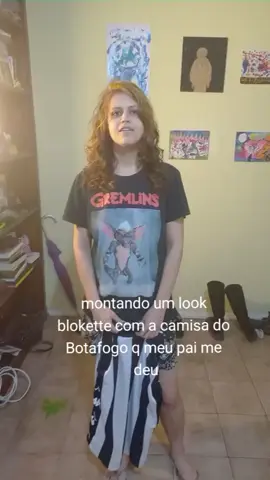 fazendo um conceito blokette brasileira com camisa do Botafogo + peças de brechó amo #blokette #blokettecore #thrift #brecho  #OOTD #fashion