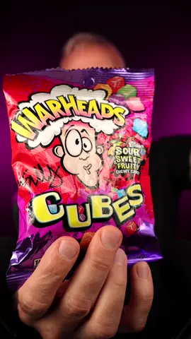 Tasting Weird Candy ASMR: Warheads Cubes #asmrcandy #candyasmr #warheadscandy 