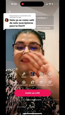 Respuesta a @Amanda Cerdio 