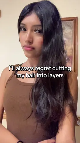 it has been a year and growing it out still😭(ignore how my hair looks in this)#layershaircut#layers#fyp#hairstyle#relatable  