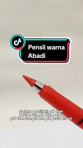pensil WARNA abadi yang Yang bisa DIHAPUS, gak akan habis, gak akan patah, gak akan tumpul dan gak perlu diraut !!  #pensilgraphite #pensileternal #pensilabadi #pensilwarnaabadi #pensilantiraut #pensilviral 