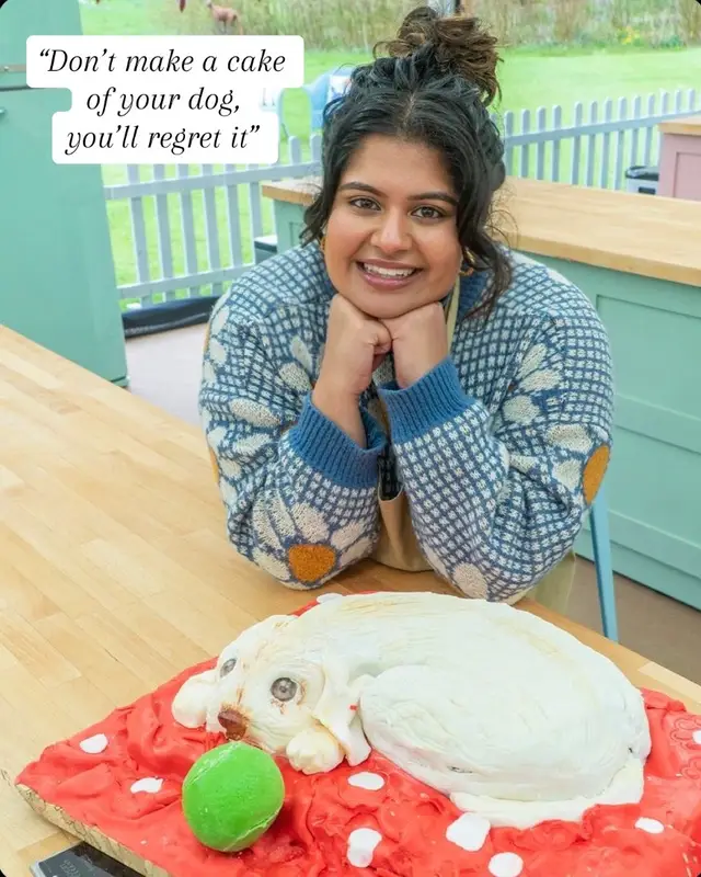 A wonky cake, 12th in tecnical and a showstopper that looked like Falkor from the NeverEnding story 🤣 Completed it mate ✅  #GBBO #gbbo2023 #Dog #PetsOfTikTok #dogmum #fyp @The Great British Bake Off #baker 
