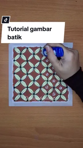 Tutorial menggambar batik yang simple #tutorial #menggambar #oilpasteldrawing #serunyabelajar 