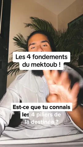 La croyance que le musulman doit avoir de manière obligatoire au sujet du destin et ses 4 pilliers. Source :  « Ne sais-tu pas qu’Allah sait ce qu’il y a dans le ciel et sur la terre ? Tout cela est dans un Livre, et cela est pour Allah bien facile. » (Sourate 22, v70) Le messager d’Allah صلى الله عليه وسلم a dit : « Allah a écrit la prédestination de toutes les choses cinquante mille ans avant qu’Il ne crée les cieux et la terre. » (Muslim) « Or si Allah voulait, ils ne le feraient pas. Laisse-les donc, ainsi que ce qu’ils inventent. » (Sourate 6, v137) « Allah est Le Créateur de toute chose, et de toute chose Il est Garant. » (Sourate 39, v62) « pour celui d’entre vous qui veut suivre le chemin droit. Mais vous ne pouvez vouloir, que si Allah veut, [Lui], le Seigneur de l’Univers. » Sourate 81, v28-29) #islam #destin #mektoub #croyance #aquidah #dogme #tawhid #monotheisme #muslim #predestination #qadr 