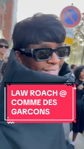#lawroach said WE HAVE MCDONALDS AT HOME! 😔 we ran into our favorite image architect at the #commedesgarcon show during #parisfashionweek  #TikTokFashion #luxurylaw 