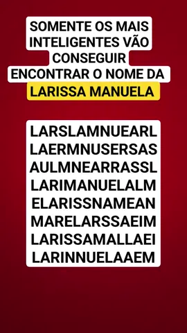 Larissa Manoela, quem vai encontrar o seu nome