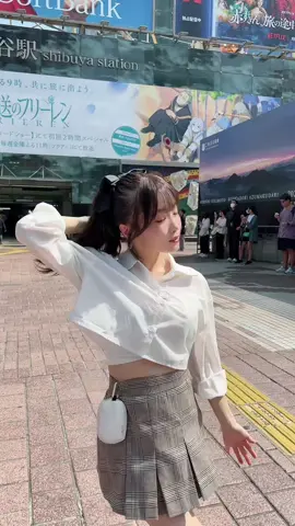 この後海外の方が拍手してくれて渋谷に感動した…❕✨#fypシ #渋谷 #shibuya #japanesegirl #制服ダンス 