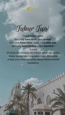 Tabur tuai. Semoga bermanfaat 🥰 #katamutiara #katamotivasiislami #motivasiislam #quoteislam #quotebersyukur #motivasiislamic #taburtuai 