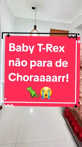 🦖 Cauã faz de tudo pro T-Rex parar de chorar até que... #cauanani #brincadeira #dinossauro #trex #funny 