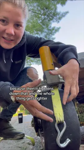 Ya live and ya learn 🫠 #beckthebeast #flattire #ratchetstrap #calldad 