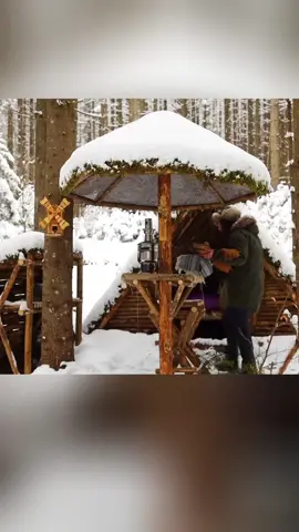 Magic Snow Bushcraft trip to Camp  in the Winter part 1 #bushcraft #build #building #camping #survival #shelter #wildlife #Outdoors #outdoor #fyp #trending #viral #bushcrafting #bushcraftsurvival 
