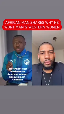 African man explains why he would never date or marry an American or western woman, because he believes they are wired to divorce and do not create strong marriages. Does he have a point or is he wrong? #traditionalvalues #marriageadvice #passportbros #relationshipadvice #datingadvice #modernwomen  #reemusb #masculineenergy #feminineenergy #traditionalmarriage 
