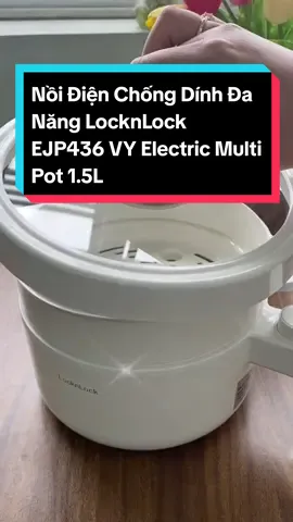 Nồi Điện Chống Dính Đa Năng LocknLock EJP436 VY Electric Multi Pot 1.5L - Hàng Chính Hãng, Có Tay cầm #noidiendanang #noilaudienmini #noilaudienchongdinh #giadungthongminh #xuhuong #muataitiktokshop 