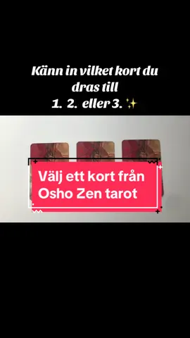 Välj ett kort 1, 2 eller 3 #tarot #vägledning #tarotkort #oshozen #oshozentarot #tarotpåsvenska #väljettkort #guider #budskap #connecttospirit #gaia #source 