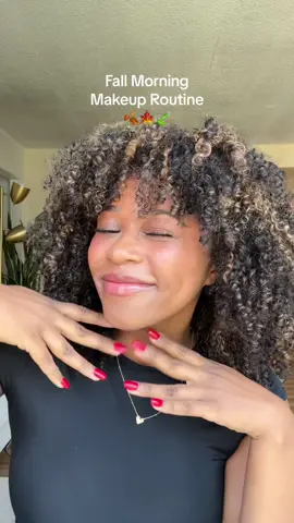 Current fall morning makeup routine #fallmakeup #morningroutine #morningmakeuproutine #curlyhair 