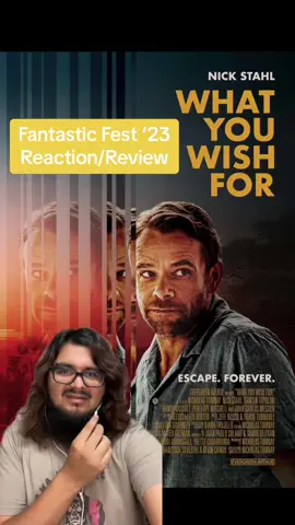 What You Wish For  Fantastic Fest ‘23 Reaction/Review  Highly recommend this movie and please keep it in your radar! #whatyouwishfor #nickstahl #fantasticfest #fantasticfest2023 #horror #horrormovie #moviereview #movierecommendation #movietiktok #movietok #filmtok #filmtiktok 