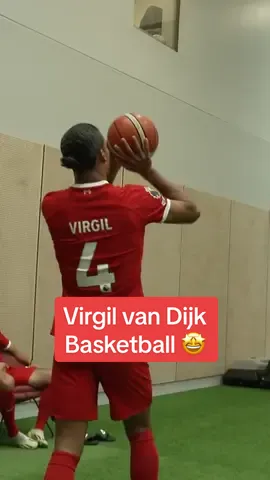 Virgil van Buckets 😮‍💨🏀 (via @Liverpool FC) #liverpool #lfc #vandijk #basketball #PremierLeague 