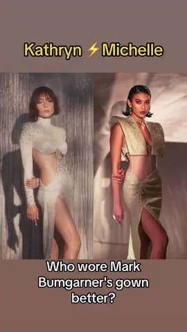 Who wore Mark Bumgarner's gown the best? #kayhrynbernardo #michelledee 