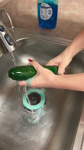 Cleaning my vegetables #fyp #fypシ #cucumbers #soap #foryoupage