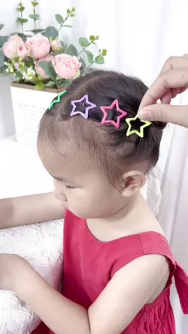 C#hildren's five-pointed star hairpin infant small clip headwear does not hurt hair children's hairpin