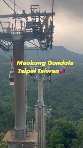 The longest cable car in taiwan🚠.                        #fypシ #taiwantiktok #traveltiktok #taipei #cablecarexperience #maokonggondolataipei #wheretogointaiwan 