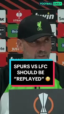 Jürgen Klopp says Tottenham v Liverpool should be 𝐑𝐄𝐏𝐋𝐀𝐘𝐄𝐃 in his opinion following the Luis Díaz disallowed offside goal against Tottenham. 🤔 #footballtiktok #liverpool #lfc #premierlea #var