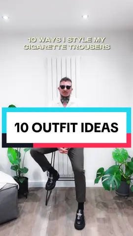 Styling My Cigarette Pants📸 Loving experimenting and creating so much new content🔥 expressing every part of my personalities and passions and embracing everything that I am is something I will be forever grateful for now I have found comfort and home in my own body🦋 Hope you enjoy! Outfits Below:  Styling @allsaints Green Cigarette Trousers: Outfit 1: Shirt - @zara  Shoes - @asos  Glasses - @rayban  Outfit 2: Tee - @asos  Boots - @drmartensofficial  Outfit 3: Jumper - @representclo  Boots - @drmartensofficial  Outfit 4:  Shirt - @riverisland  Shoes - @asos  Glasses - @rayban  Outfit 5:  Tee - @uniqlo  Shoes - @asos  Outfit 6: Tee - @representclo  Shoes - @crocs  Outfit 7: Tee- @representclo  Jacket - @allsaints  Boots - @drmartensofficial  Outfit 8:  Vest - @zara  Shirt - @asos  Shoes - @crocs  Outfit 9: Jumper - @representclo  Boots - @drmartensofficial  Bag - @arketofficial  Outfit 10: Hoody - @representclo  Shoes - @adidas  #fashion #blogger #fashioninspo #style #styleinspo #menstyle #mensfashion #outfitinspo #10outfitideas #sustainablefashion 