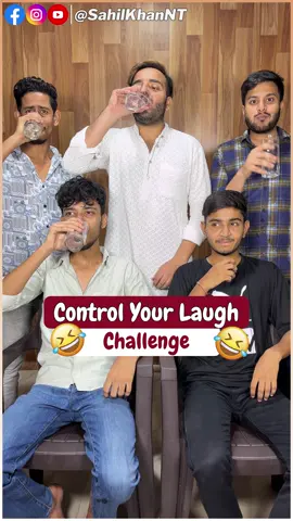 Control Your Laugh Challenge 😂 Funny Challenge | Sahil Khan & Team #shorts  #laughchallenge  #sahilkhannt #tiktok