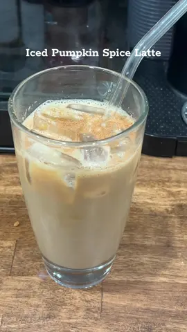 GoodMorning 🫶 this pumpkin spice drink is so good🤤 #icedpumpkinspicelatte #coffee #coffeetiktok #yummy #instantcoffee #fyp #pumpkinseason #pumpkinspice 
