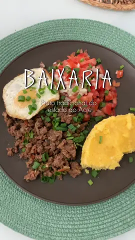 Baixaria é um prato muito comum no estado do Acre, come-se com café, depois da balada ou mesmo como uma refeucao completa! #acre #riobranco #xapuri #baixaria #baixariaacreana #amazonia #culinariaamazonica #cuscuz #receita #receitafacil