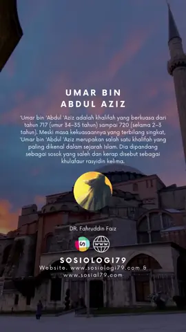 Kisah Kesalehan Umar Bin Abdul Aziz khulafaur rasyidin kelima Sumber: DR.Fahruddin Faiz lewat Kanal MJSChannel #sosiologi79 #fahruddinfaiz #ngajifilsafat #sman1cibeberlebak #cikotoklebakbanten #kisahislami #umarbinabdulaziz